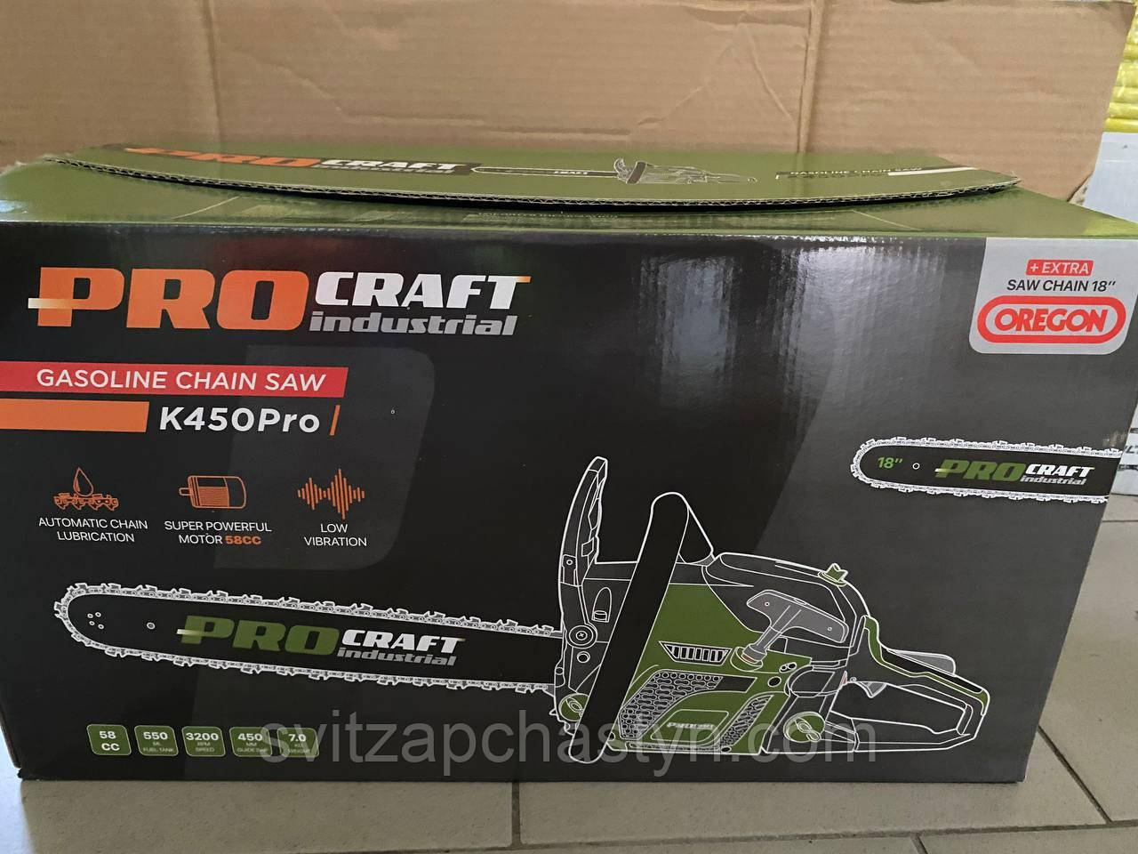 Бензопила Procraft K450 PRO