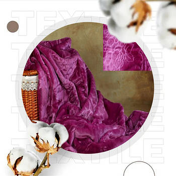 Пледи акрилові з тисненням 