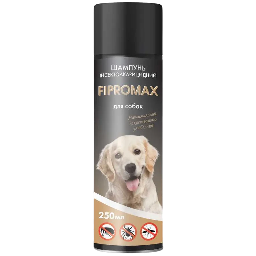 Шампунь FIPROMAX протипаразитарний із пропоксуром для великих та середніх собак, 250 мл, 150233, фото 1
