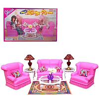 Мебель для кукол Барби Gloria Гостиная комната