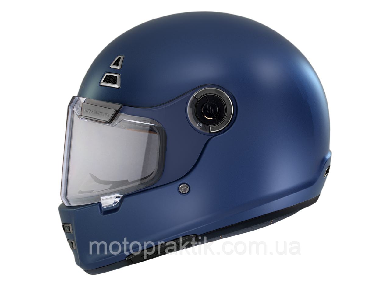 MT Jarama Solid A7 Matt Blue, XS Мотошолом інтеграл