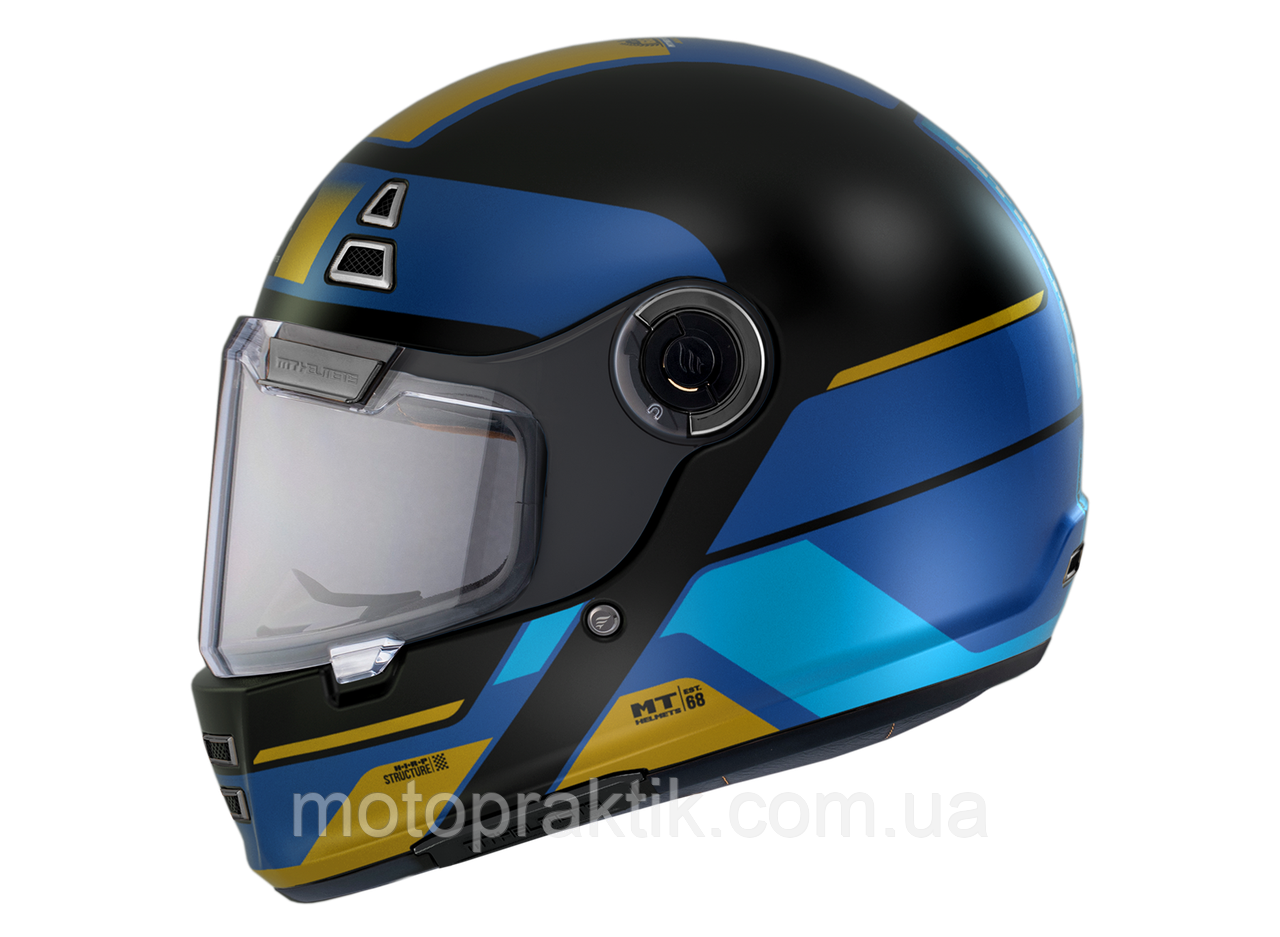 MT Jarama 68TH C7 Matt Blue, XS Мотошолом інтеграл