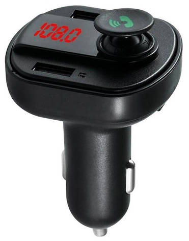 Автомобільний Bluetooth модулятор трансмітер FM USB зарядка X16 Wireless Car KIT Чорний, фото 1