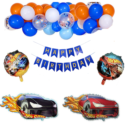 Фотозона з кульок Hot Wheels | Для хлопчика, фото 1