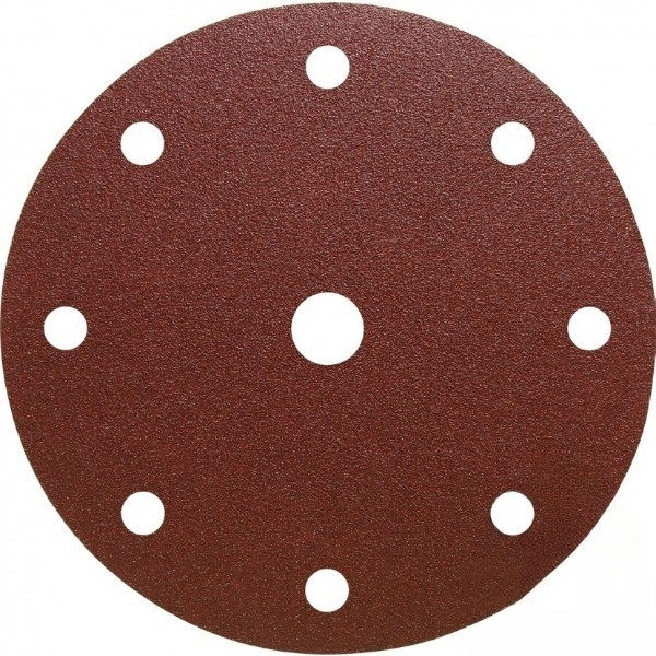 Наждачний круг 150 мм/Р40/Шліфувальний папір на липучці AIMCHAMP, Кухоль шліфувальний з 9 отворами