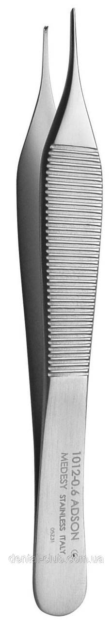 Пінцет хірургічний Micro Adson 1x2 прямий 120 мм, Medesy 1012/OY