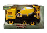 Бетономешалка "Middle truck" (желтая) [tsi41420-ТSІ]