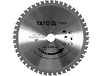 Диск пиляльний для металу 185 x 2.2 x 20 мм, 48 зубців YATO 6000 об./хв Польща YT-60625