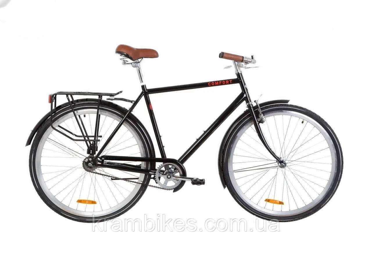 Велосипед Dorozhnik - Comfort MALE PH (2021) (28"/700c-22") Чорний