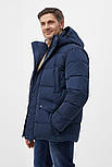 Зимова чоловіча куртка Finn Flare FWB26061-101 Down Fill синя 2XL, фото 3
