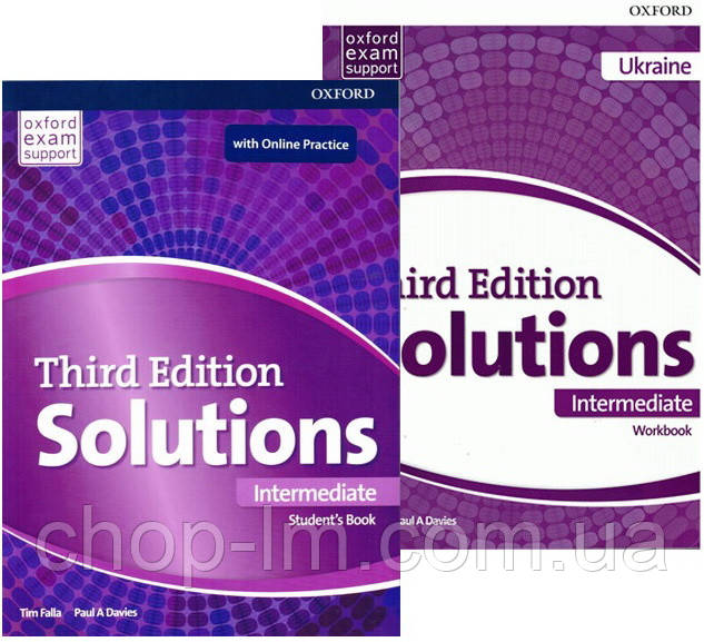 Комплект Solutions Third Edition Intermediate Student's Book with Online Practice + Workbook (for Ukraine)