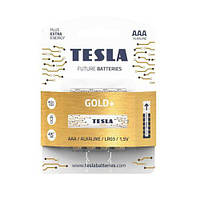 Батарейки TESLA AAA GOLD+ (LR03), 4 штуки [tsi141609-ТSІ]