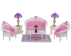 Меблі для барбі Gloria Вишукана Вітальня