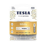 Батарейки TESLA AAA GOLD + (LR03), 4 штуки [tsi141609-TCI]