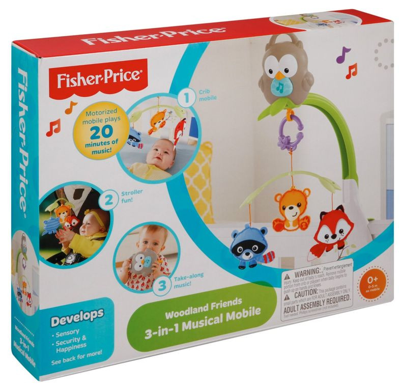 Музыкальный мобиль 3 в 1 Лесные друзья Fisher-Price - фото 7 - id-p336844951