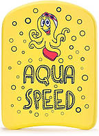 Дошка для плавання Aqua Speed KIDDIE KICKBOARD Octopus 6897 жовтий дит 31x23x2,4cм (186-octopus)