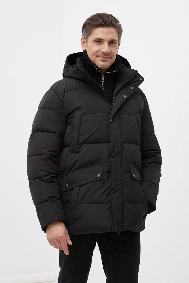 Зимова чоловіча куртка Finn Flare FWB26061-200 Down Fill чорна 3XL, фото 1