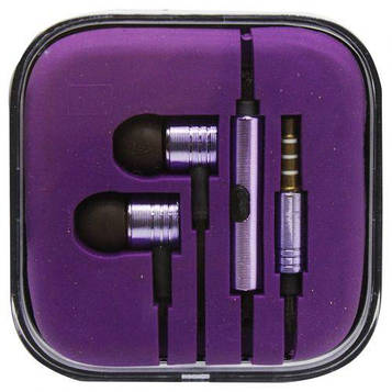Навушники дротові, фіолетові [tsi154775-TCI]