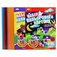 Набор цветного картона А4, 10 листов [tsi190352-ТSІ]