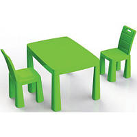 Игровой набор DOLONI Стол и два стула (зеленый) [tsi185636-TCI]
