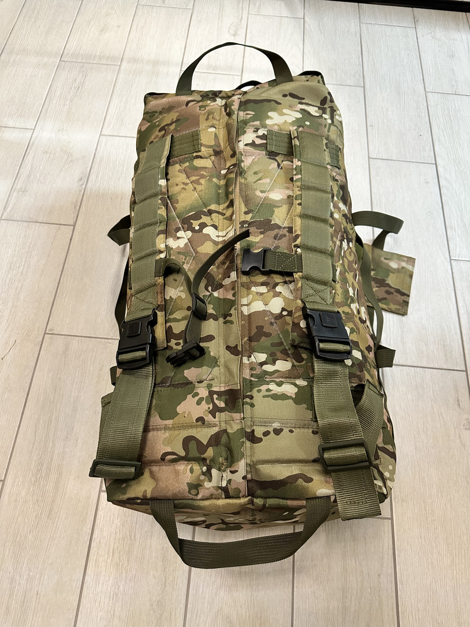 Посилений армійський баул із твердою спинкою та подвійним шаром тканини Кордури Мультикам, фото 1