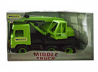 Автокран "Middle truck" (зеленый) [tsi41028-TSI]