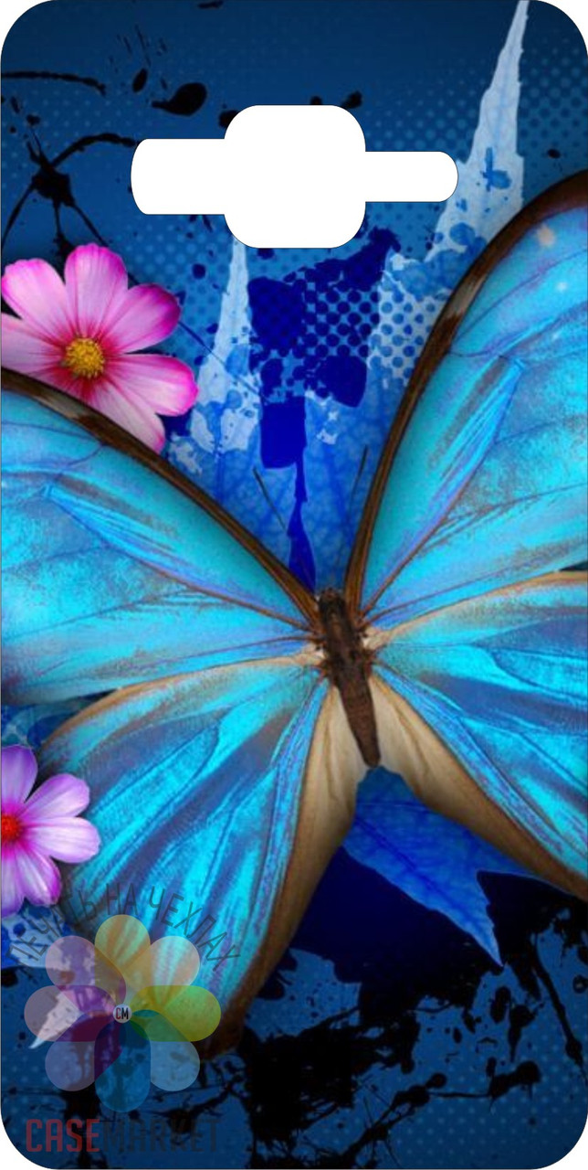Силіконовий чохол для Samsung Galaxy J105 J1 mini з картинкою Метелик на квітах