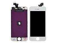 Дисплей (экран) для iPhone 5, белый, с сенсором (Модуль)