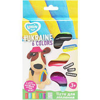 Тесто для лепки "#Ukraine Lovin" 6 цветов [tsi187661-TCI]