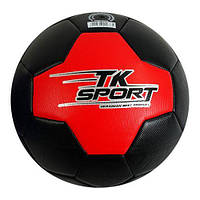 Мяч футбольный "TK Sport" №5, черный [tsi209810-ТSІ]