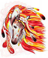 Картина по номерам "Огненная лошадь" [tsi143073-TSI]