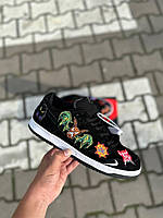 Чоловічі кросівки Nike SB Dunk Low Pro QS Neckface (чорні) гарні молодіжні демісезонні кроси art0435 mood