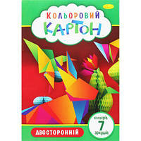 Набор цветного картона, 7 листов А4 [tsi194055-ТSІ]