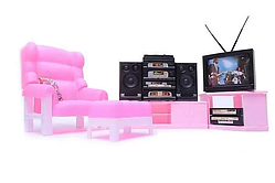 Меблі для барбі Gloria Вітальня з кінотеатром