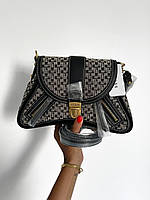 Женская подарочная сумка кроссбоди Guess (серая) Gi6725 стильная красивая на длинном ремне cross