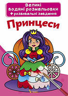 Большие водные раскраски "Принцессы" (укр) [tsi139572-TSI]