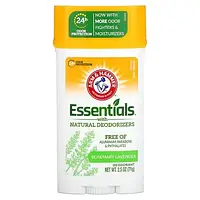 Arm & Hammer, Essentials, дезодорант с натуральными дезодорирующими веществами, розмарин и лаванда, 71 г