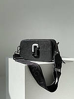Женская подарочна сумка Marc Jacobs The Snapshot Black Ying Yang (черная) KIS02043 для стильной девушки cross