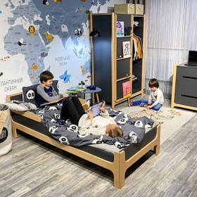 Ліжко підліткове Верес 1900×800 Ніцца, темно-сірий