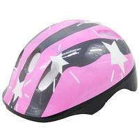 Детский защитный шлем для спорта, розовый со звездочками [tsi208397-TSI]