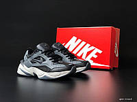 Мужские кроссовки Nike M2K Tekno (серые с чёрным) удобные спортивные весенне-осенние кроссы В11668 vkross