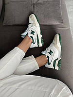 Женские кроссовки New Balance 550 Green (бело-зеленые) классные демисезонные кроссы на каждый день 622 vkross