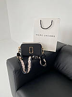 Женская подарочна сумка клатч Marc Jacobs The Snapshot Champagne (черная) KIS02070 для стильной девушки house