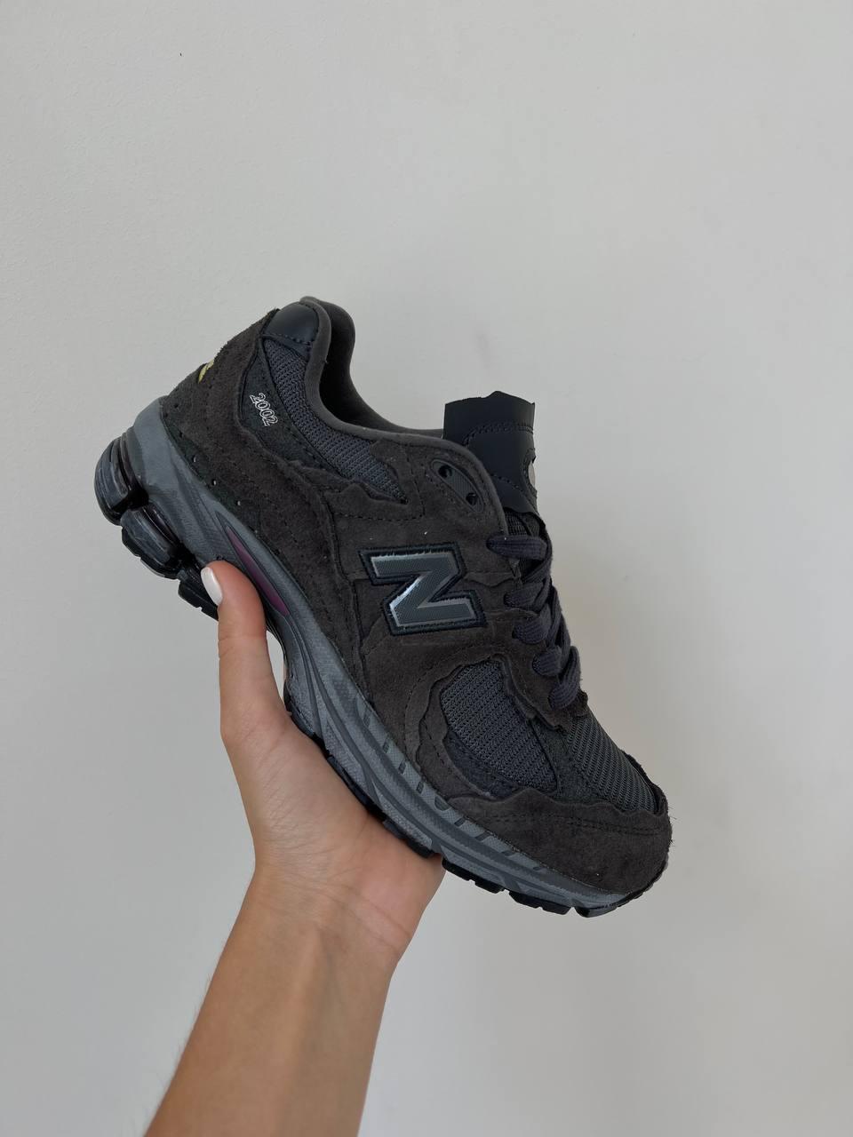 Чоловічі демісезонні кросівки New Balance 2002R Protection Pack Phantom (чорні) спортивні NB048 Нью Беленс vkross, фото 1