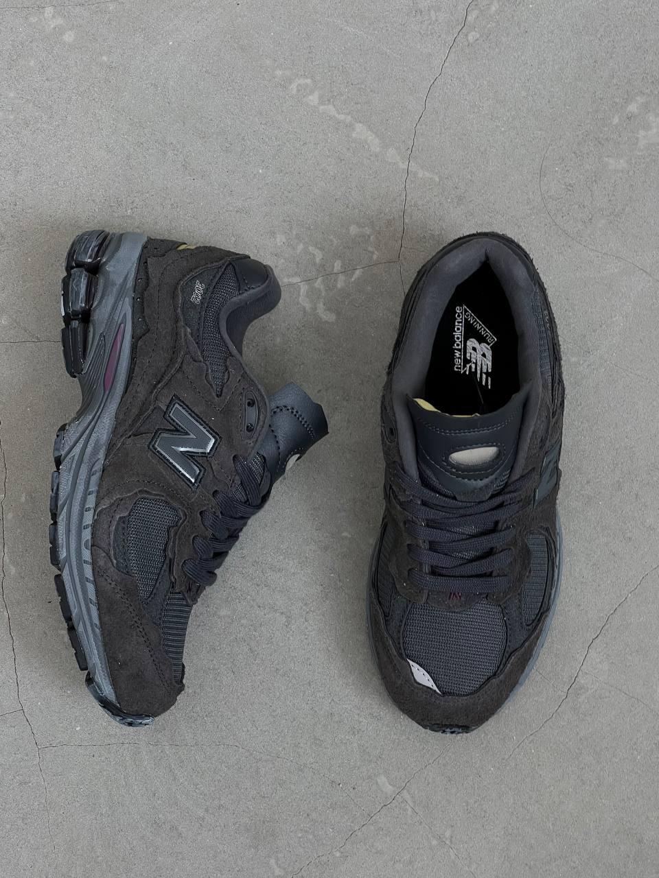 Чоловічі демісезонні кросівки New Balance 2002R Protection Pack "Phantom" (чорні) стильні кроси NB048 НБ vkross, фото 1