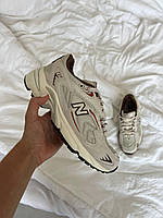 Мужские кроссовки New Balance 725 Series Low Tops Retro Unisex Beige (бежевые с черным) молодежные кроссыNB050