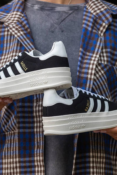 Adidas gazelle sale black online