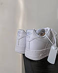 Чоловічі кросівки Air Force 1 Low Classic White Premium (білі) стильні кросівки 2543 Найк топ, фото 2