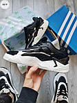 Чоловічі кросівки Adidas Niteball II (чорні з білим) стильні повсякденні кроси для спорту 1197TPтоп, фото 5