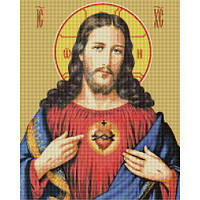 Алмазная мозаика "Сердце Иисуса", 40х50 см [tsi211090-TSI]